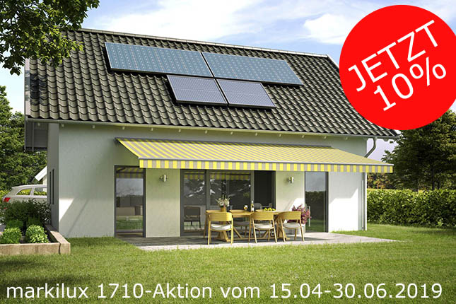 Rabatt 10 % auf die Markilux 1710 Markise